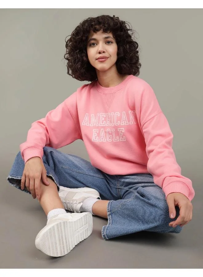 American Eagle Graphic Crew Neck Sweatshirt