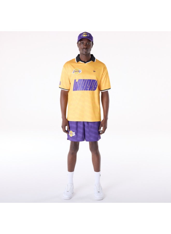 NEW ERA NBA AOP GRPHC SHORT LOSLAK  TRP - Image 4