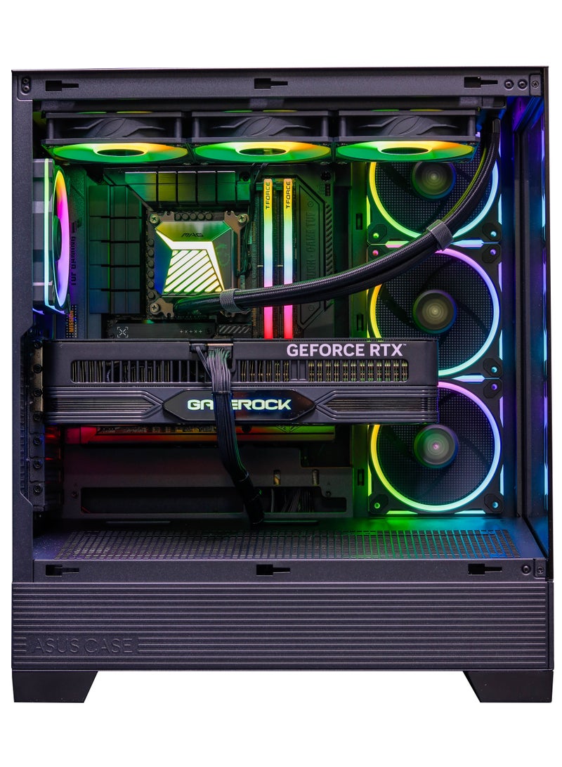 NANOTECH FragStation Ultra Gaming PC - Intel Core i9-14900K Processor, 24 Cores & 32 Threads, DDR5 32GB (2*16)  Ram, NVIDIA GeForce RTX 5060 Ti 16GB GDDR7 Graphics Card, 2TB NVMe M.2 SSD, 3 Fan AIO Liquid Cooler, 850W 80 Plus Power Supply, Windows 11 Pro | Wi-Fi black - Image 2