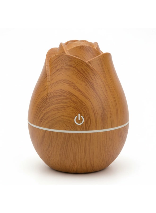 Essential Oil Diffuser 200ML , Cool Mist Dispenser and Humidifier, Ultra Quiet, Colored Light LED , Automatic Shut Off, Long Lasting , Stylish Wooden Design for Home and Office - Image 1