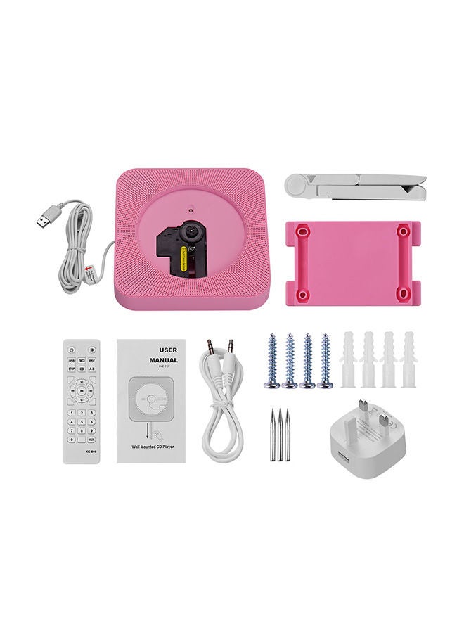 نيبمينينت مشغل DVD يثبت على الحائط مع جهاز تحكم عن بُعد I4845P-UK-A وردي/أبيض - Image 1