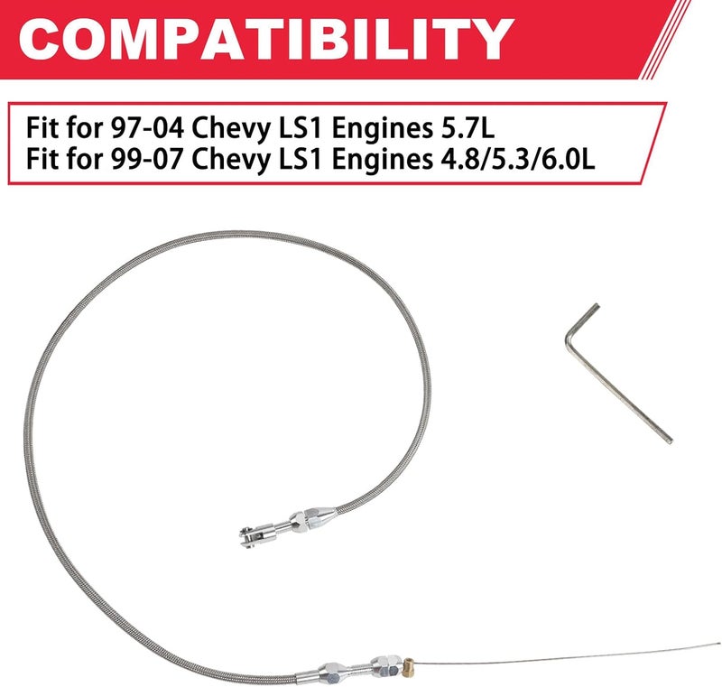 Fitede LS1 Throttle Cable Kit 36" - Image 2