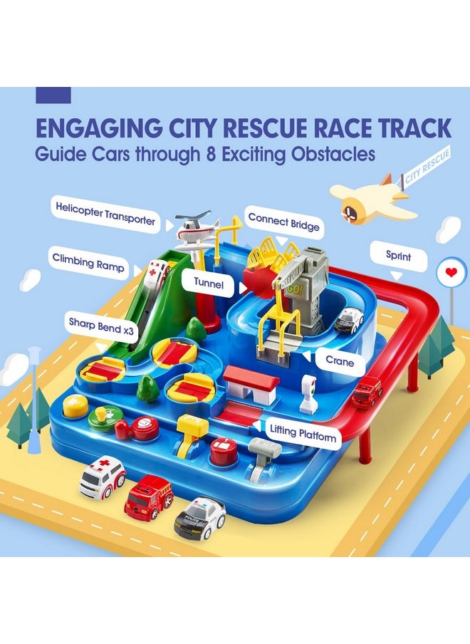 CubicFun - Toys For 3 Year Old Boys Birthday Gift - Large Race Track - 3 Year Old Boy Toys - Car Toys For Boys 3-4-5-6-7 - Montessori/Thinking/Fine Motor Skills/Stem Toys - Image 1