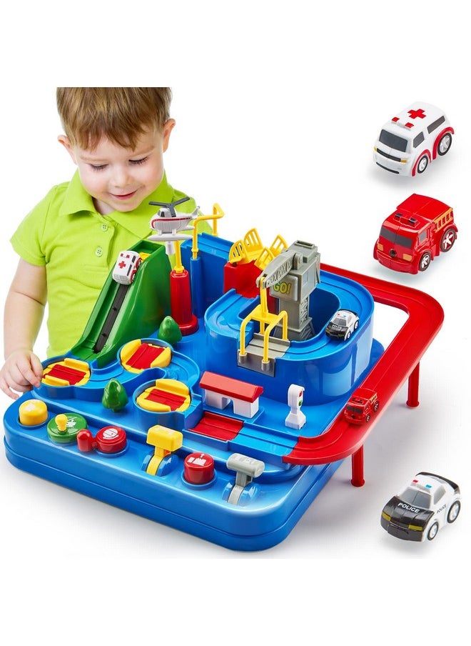 CubicFun - Toys For 3 Year Old Boys Birthday Gift - Large Race Track - 3 Year Old Boy Toys - Car Toys For Boys 3-4-5-6-7 - Montessori/Thinking/Fine Motor Skills/Stem Toys - Image 1