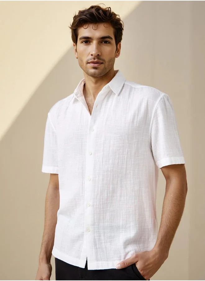 ايكونيك Iconic Textured Gauze Shirt