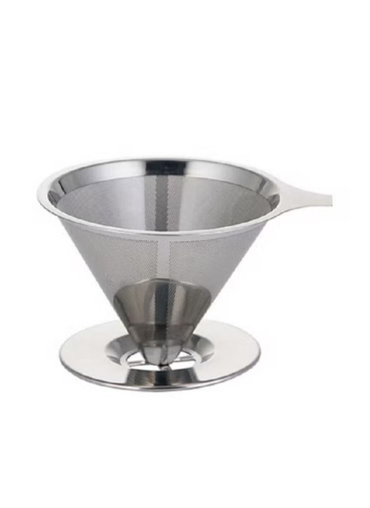 EXCLIFE - coffee filter pour funnel brewing tool silver - Image 1