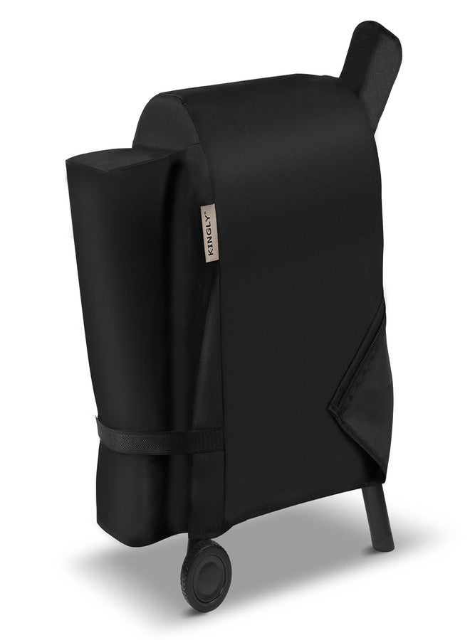 Kingly Pellet Grill Cover for Traeger Pro 22/575 Series,600D Heavy Duty Rip-Proof Material Smoker Cover,Waterproof UV and Fade Resistant Grill Cover with Straps & Zippers for Traeger Lil'Tex Elite,Eastwood - Image 1