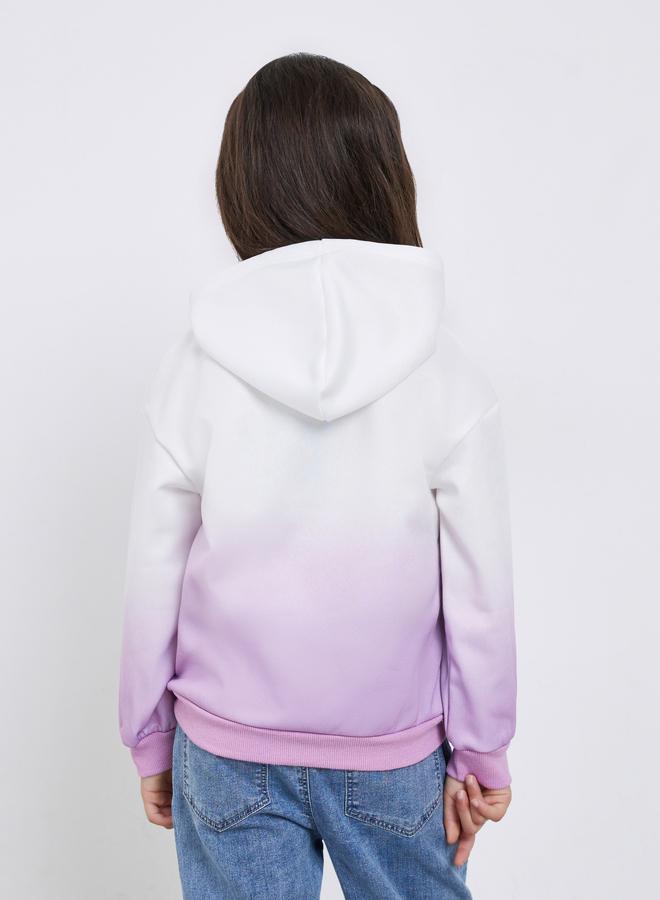 Styli Girls Tie-Dye Slogan Print Hoodie - Image 4