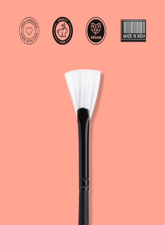 Cuffs N Lashes Small Highlighter Brush E001 | Precision Highlighting Brush for Radiant Glow | Ultra Soft Bristles | Handmade in India | Cruelty-Free Professional High-Performance Makeup Tool - Image 4