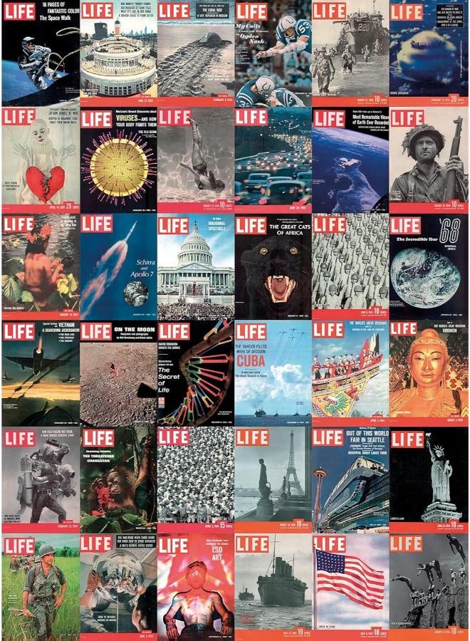 Clementoni 39636 Life Magazine-Cover 1000 Pieces Vintage Wall, Poster-Made in Italy, Jigsaw Puzzle for Adults, Multicoloured - Image 2
