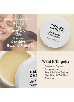 PAULA'S CHOICE LIP & BODY Emollient Treatment Balm, Beeswax & Shea Butter, Moisture for Eczema-Prone & Dry Skin, 0.5 Ounce  - Image 4