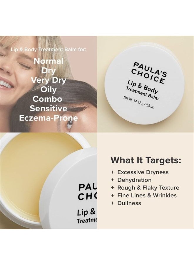 PAULA'S CHOICE - LIP & BODY Emollient Treatment Balm, Beeswax & Shea Butter, Moisture for Eczema-Prone & Dry Skin, 0.5 Ounce - Image 1