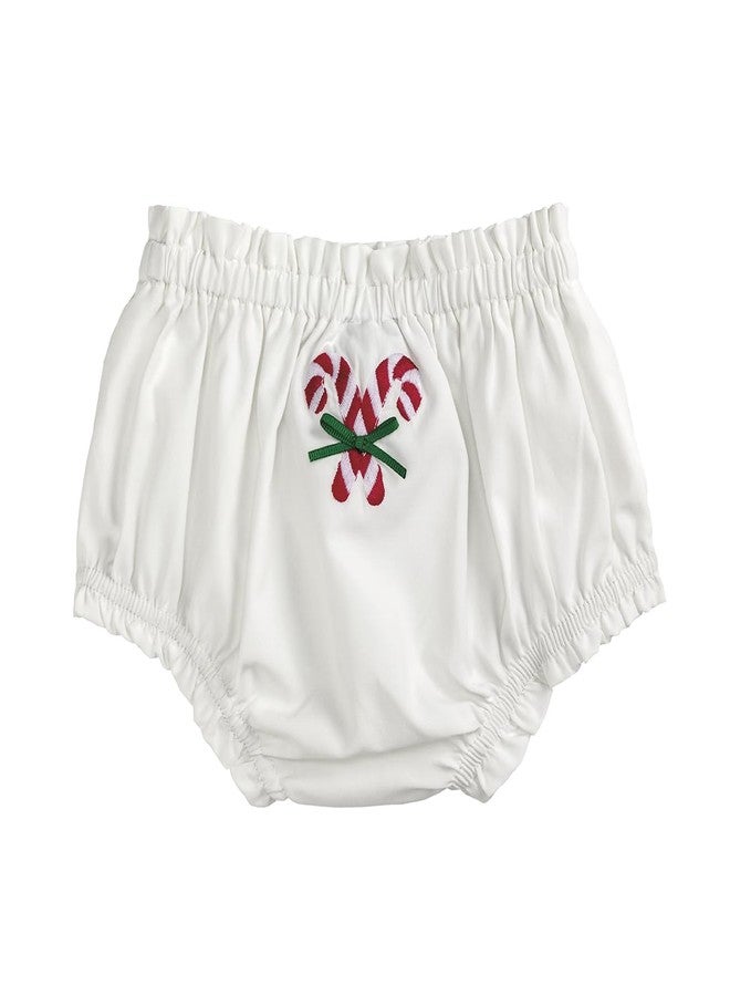 Mud Pie Unisex Baby Christmas Diaper Cover, White