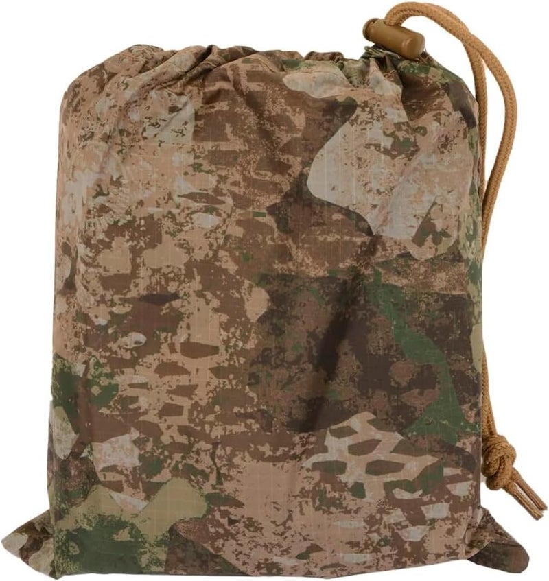 MIL-TEC Adult Ripstop Wet Weather Lightweight Waterproof Multi-Use Rain Poncho with Hood - Use as Bivouac Sack, Shelter Tent - Image 3