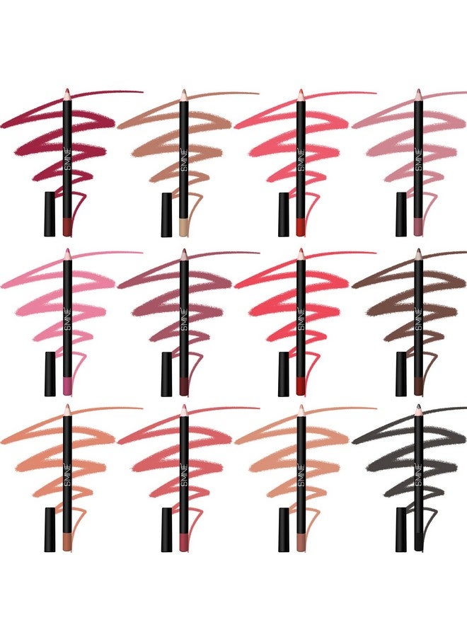 IS'MINE Matte Lip Liner Set 12 Assorted Colors High Pigmented Natural Lip Makeup Soft Pencils Longwear Smooth Ultra Fine (Color Set1) - Image 4