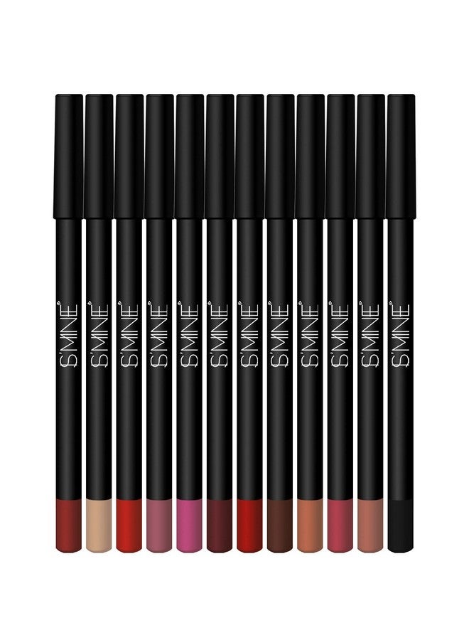 IS'MINE Matte Lip Liner Set 12 Assorted Colors High Pigmented Natural Lip Makeup Soft Pencils Longwear Smooth Ultra Fine (Color Set1) - Image 3