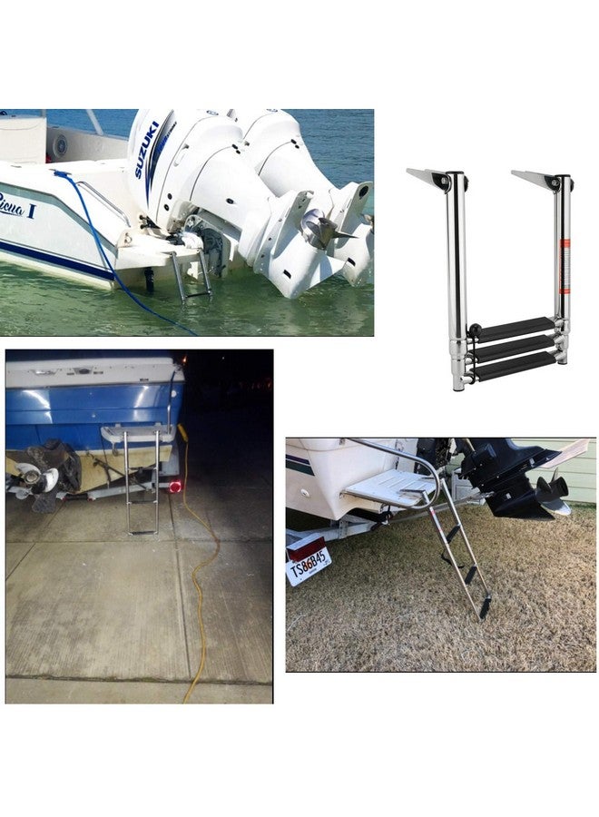Amarine Made Amarine-made 3 Step Stainless Steel Telescoping Boat Ladder Swim Step - Image 2