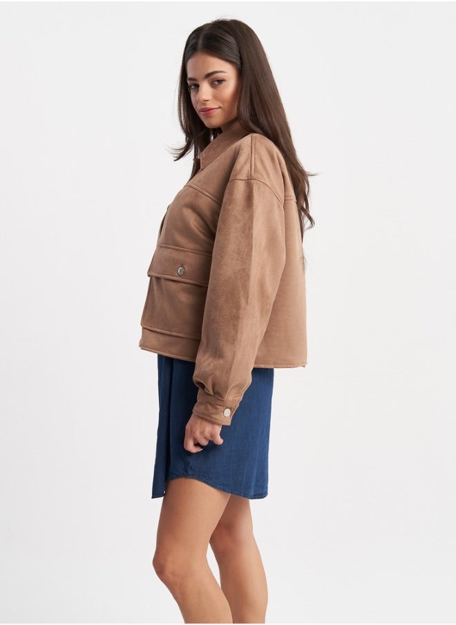 Brown Suede Buttoned Jacket - pzsku/Z365620EFB4B3C52B5823Z/45/_/1709719657/643c0a15-c167-406a-b191-78397b1da0fb