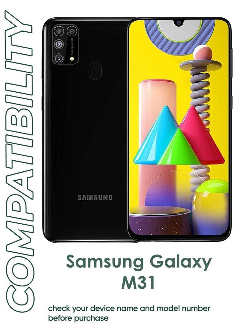 ACLIX 5 Pieces Antistatic ESD Dustproof Premium Quality High Definition Tempered Glass Screen Protector Designed For Samsung Galaxy M31 - Image 3