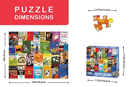 Springbok 1000 Piece Jigsaw Puzzle Nostalgic Novels Made in USA - Image 5