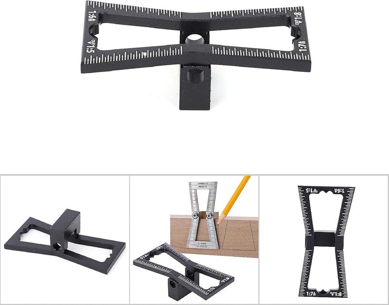Aluminum Alloy Dovetail Marker Guide Tool for Woodworking Joint Scribing - Image 5