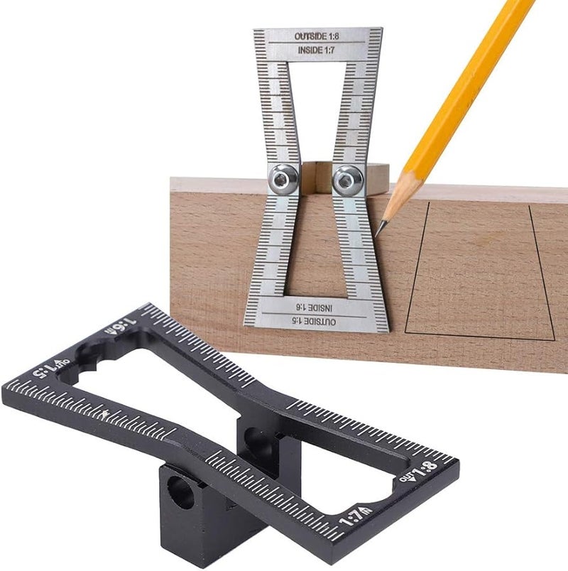 Aluminum Alloy Dovetail Marker Guide Tool for Woodworking Joint Scribing - Image 4