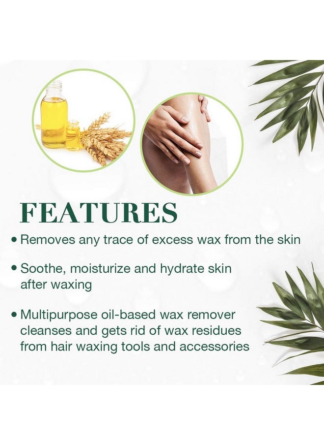 Clean + Easy - Clean + Easy Remove - After Wax Remover for the Skin with Wheat Germ Oil, Post Waxing Cleanser, 5 oz - Image 1
