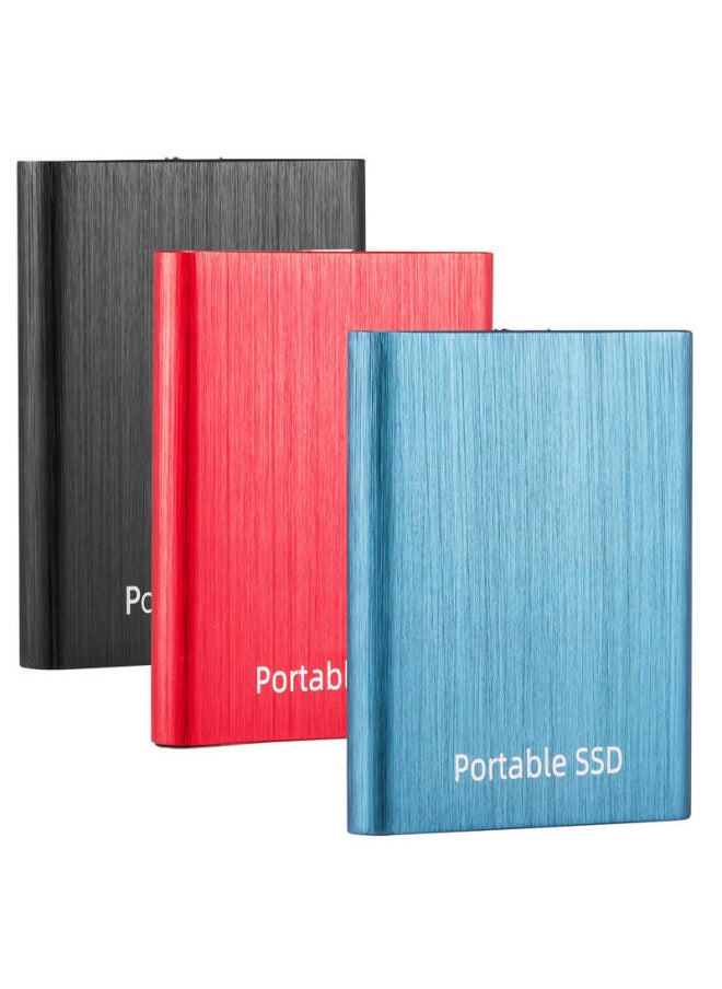 Generic 1TB 2TB 4TB 8TB 16TB High-speed SSD Mobile Hard Disk Mini Metal Wire Drawing-Capacity:4TB-Interface:Black  - Image 2