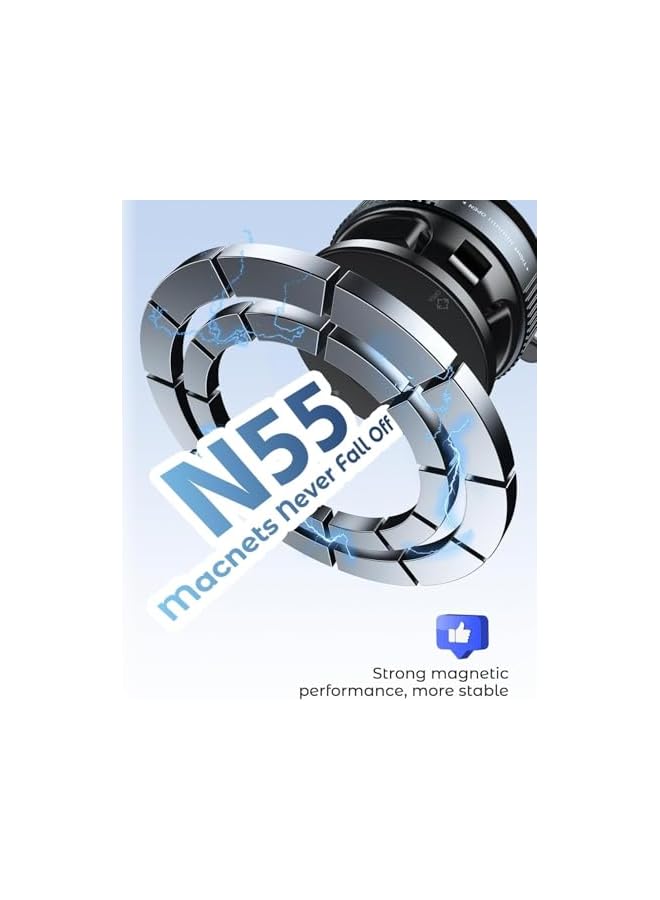 S-TOP Car Phone Holder, Magnetic Phone Holder for Car with 360° Rotation, Strong Grip for Gym, Mirror and Smooth Surface, Universal Phone Accessories - Image 2