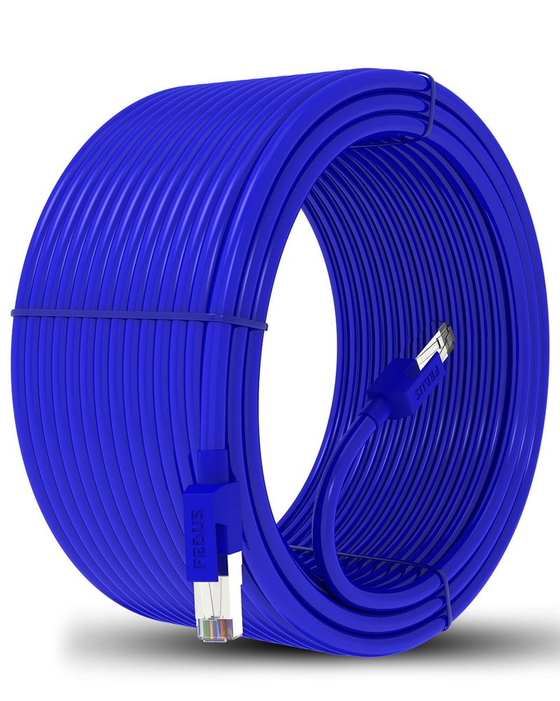 FEDUS Cat6 Ethernet Cable, 25 Meter/80Feet High-Speed 550MHZ / 1 Gigabit Speed UTP LAN Cable, Network Cable Internet Cable RJ45 Cable LAN Wire, Patch Computer Cord Category 6 Wires for Modem Blue - Image 1