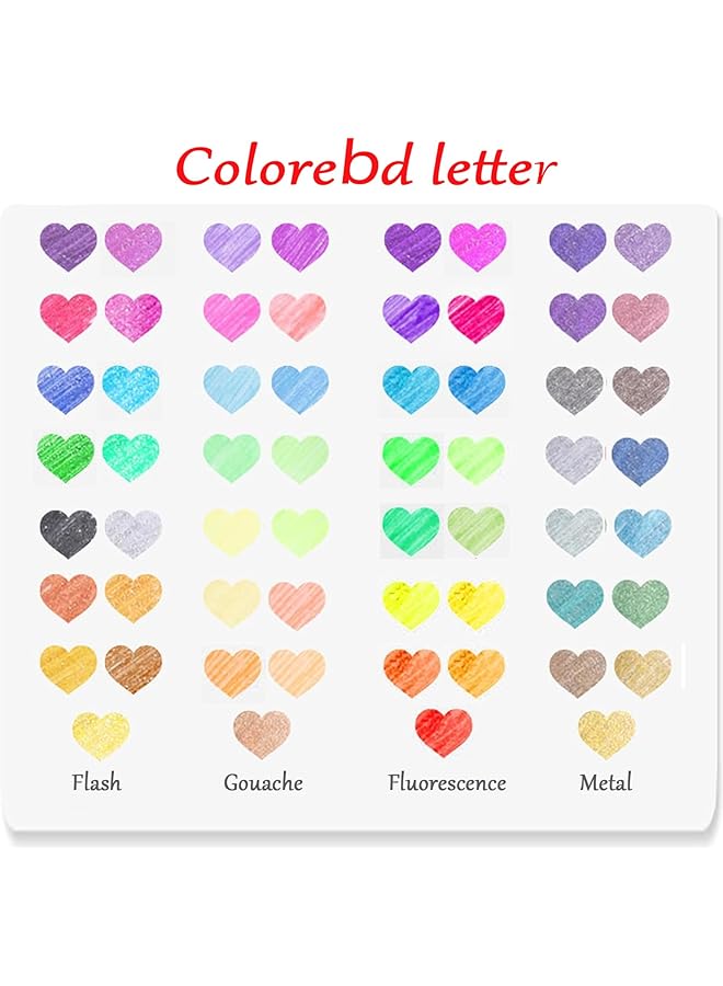 erorex Gel Pens Of 60 Colors 4 Writing Effects 1 Mm Tip Suitable For Children Students And Adults To Make Notebooks Coloring And Professional Design  - Image 3