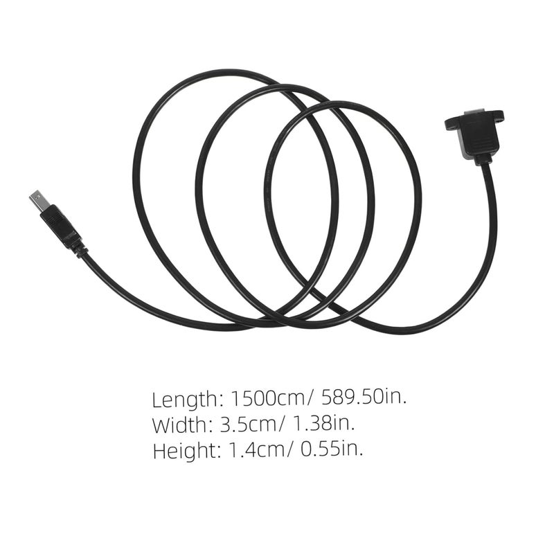 ULTECHNOVO 2Pcs Printer Extension Cord Wired Printer Cable with Screw for Secure Connection Backup for Long Distance Printing Needs Design for Reliable Accessory - Image 2