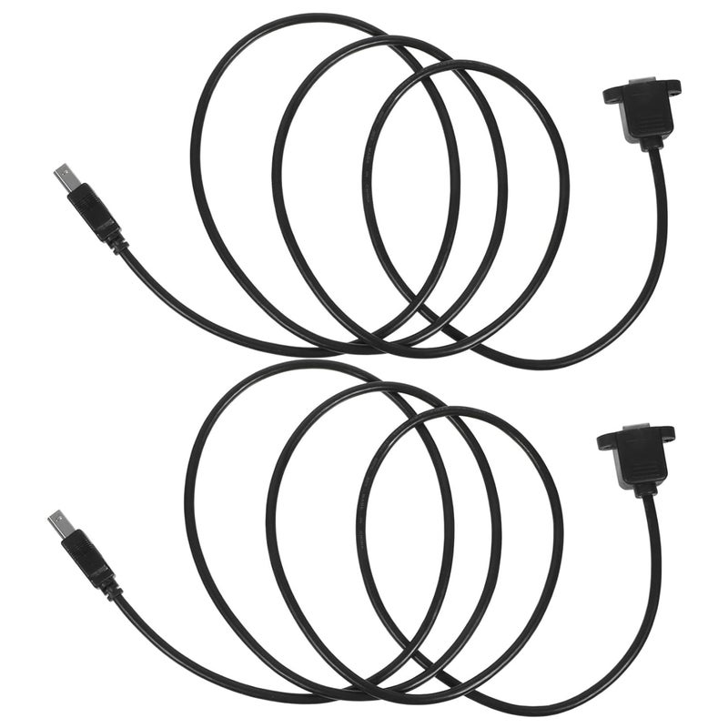ULTECHNOVO 2Pcs Printer Extension Cord Wired Printer Cable with Screw for Secure Connection Backup for Long Distance Printing Needs Design for Reliable Accessory - Image 1