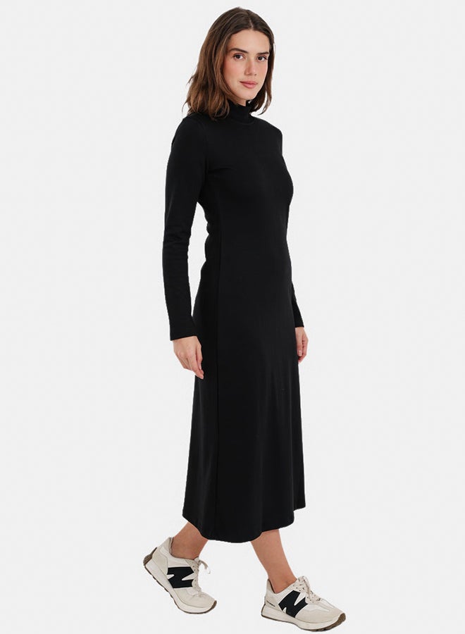 Carina Mock Neck Midi Dress - Image 2