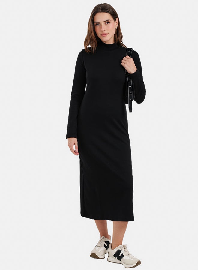 Carina Mock Neck Midi Dress - Image 1