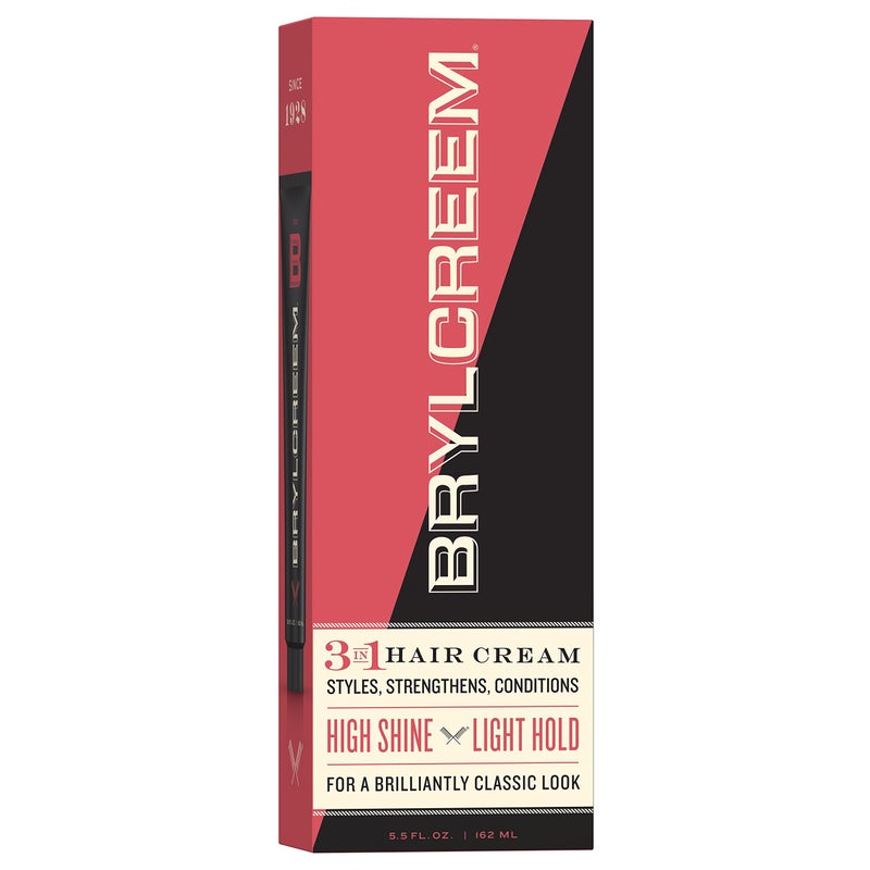 Brylcreem 3-in-1 Original High Shine Men's Hair Cream for Styling, Strengthening, and Conditioning, Alcohol-Free, 5.5 Ounce - Image 1