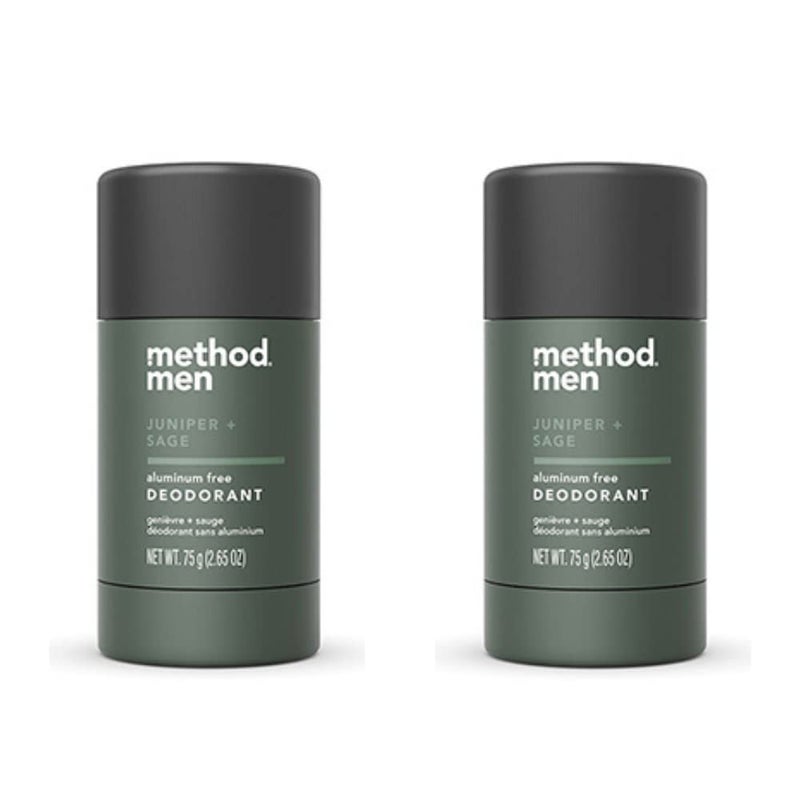 Method Men Deodorant Aluminum Free Deodorant Juniper  Sage 265 OZ 2 Pack