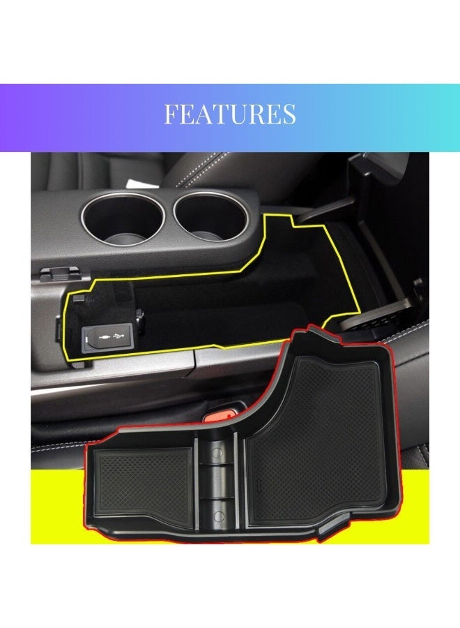 TRX AUTO Center Console Organizer Tray fOR Lexus IS 2014 – 2022 – Multi-Compartment Storage Box - Image 2