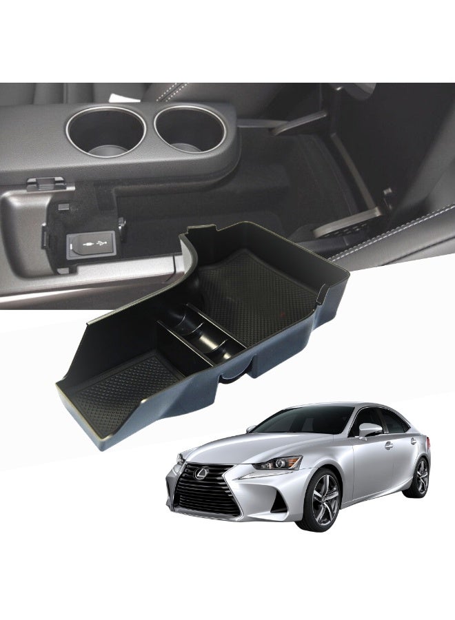 TRX AUTO Center Console Organizer Tray fOR Lexus IS 2014 – 2022 – Multi-Compartment Storage Box - Image 1
