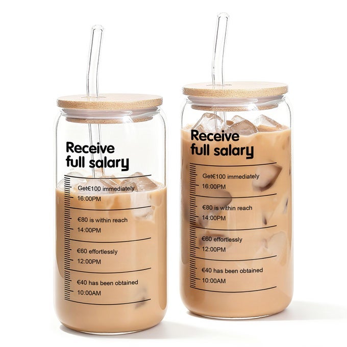 FUNNY BIRTHDAY GIFTS CUP,FRIENDSHIP GIFTS,PERSONALIZED 16OZ GLASS CUP WITH LIDS & STRAWS GIFT FOR COFFEE LOVERS,BOSS DAY PRESENT IDEAS,CHRISTMAS THANK GIFT FOR BOSS COWORKER MANAGER TEACHER MUM