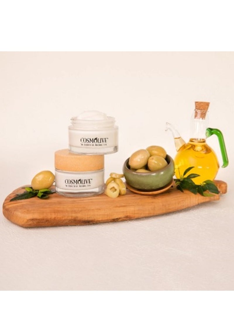 COSMOLIVE face cream 50 ml (With single kraft box and glass bottle) - Olive+Niacinamide  - Image 2