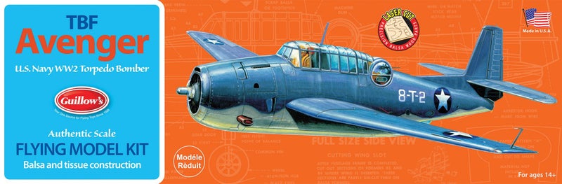 Guillows Guillow's Grumman TBF Avenger Model Kit - Image 1