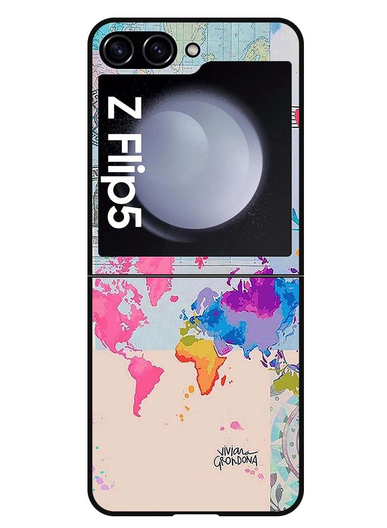 Theodor Protective Case Anti Scratch Shock Proof Bumper Cover For Samsung Galaxy Z Flip 5 Travel - Image 1