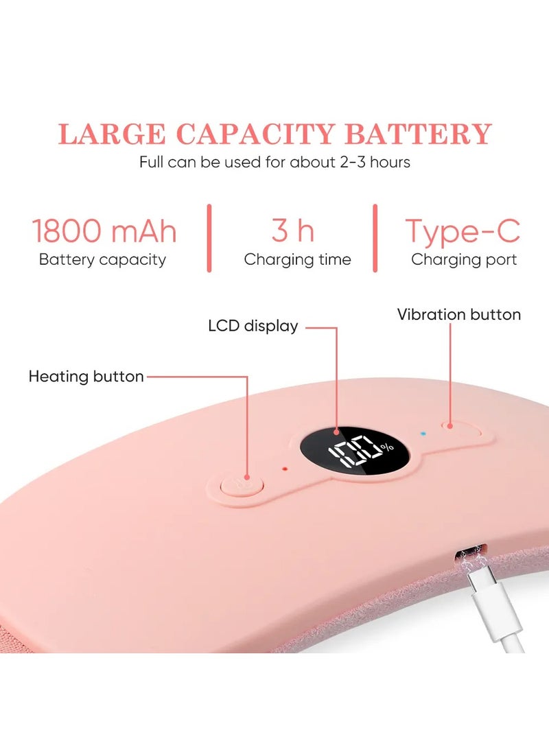 Prime by javauadan Heating Pad for Period Cramps, Portable Menstrual Cordless Electric Heated Pads for Pain Relief with Massager Rechargeable Heating Pad  - Image 2