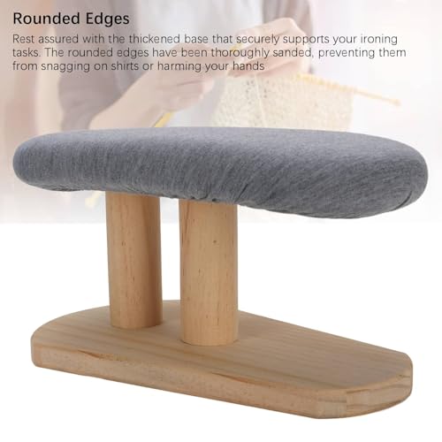 Sunisfa Sleeve Desk Ironing Board with Wood Support Base Portable Tabletop Ironing Stool for Home Sewing - Image 3