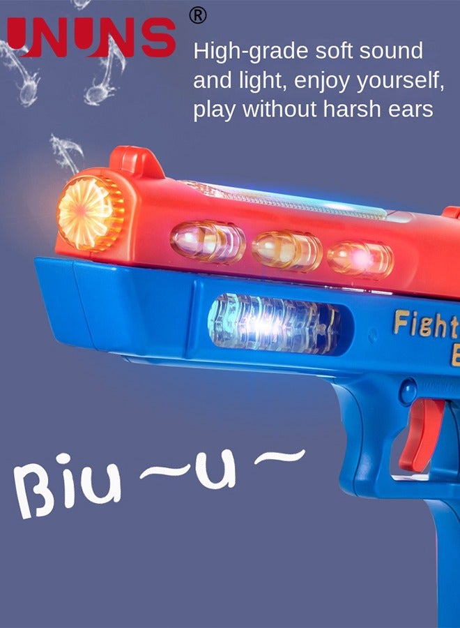 UNUNS Light Up Pistol Toy,Hand Gun Toys With Sound Effects And Dazzling Electric LEDs Light,Sound Light Toy Guns,Indoor Outdoor Gun Toy Shooting Game For Boys Girls Kids,Birthday Gifts Age 3+,Green Yellow - Image 4
