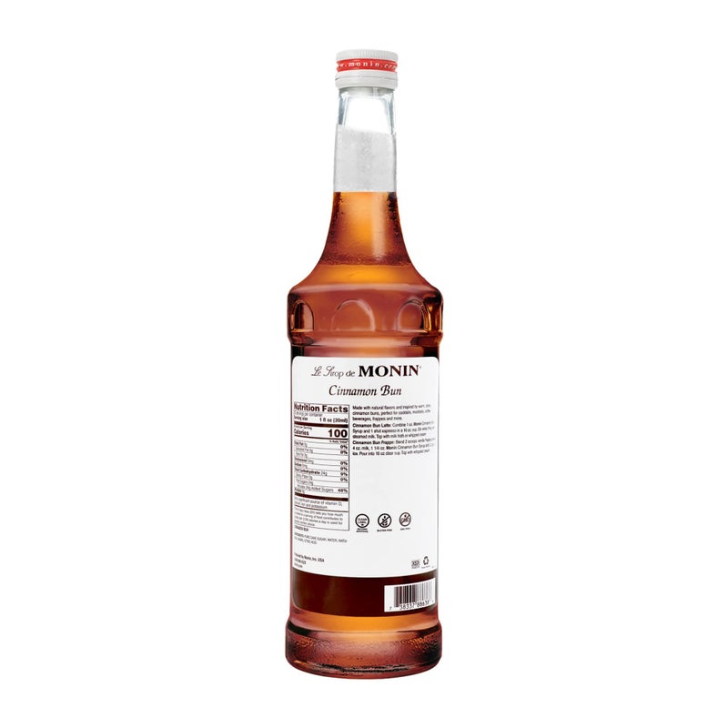 Monin - Cinnamon Bun Syrup, Smooth and Sweet Cinnamon Flavor, Great for Frozen Coffees, Cocoas, & Cocktails, Vegan, Non-GMO, Gluten-Free (750 ml) - Image 2