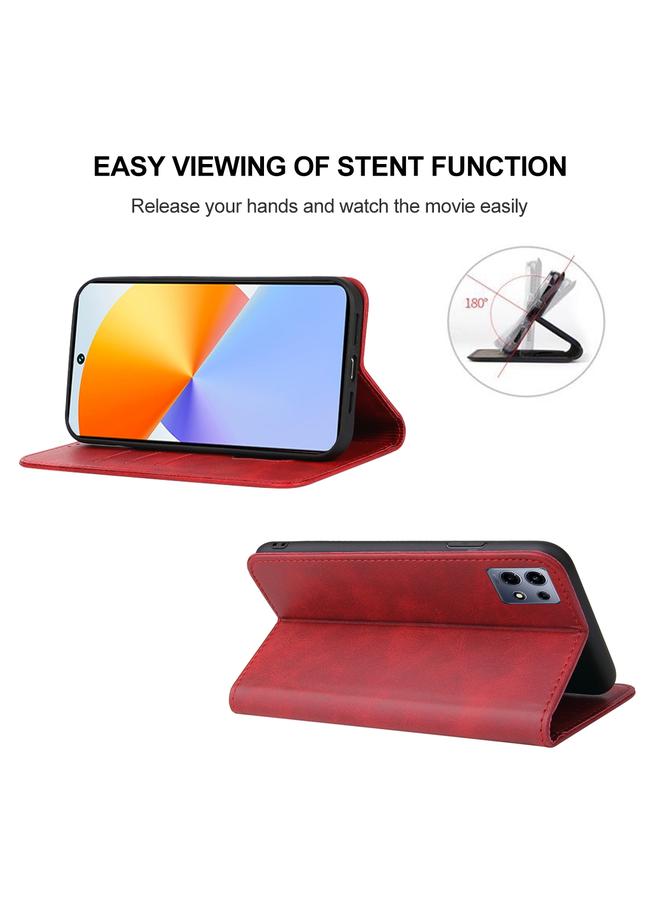 S-TOP Case For Infinix Note 30 VIP Magnetic Closure Leather Phone Case - Image 4