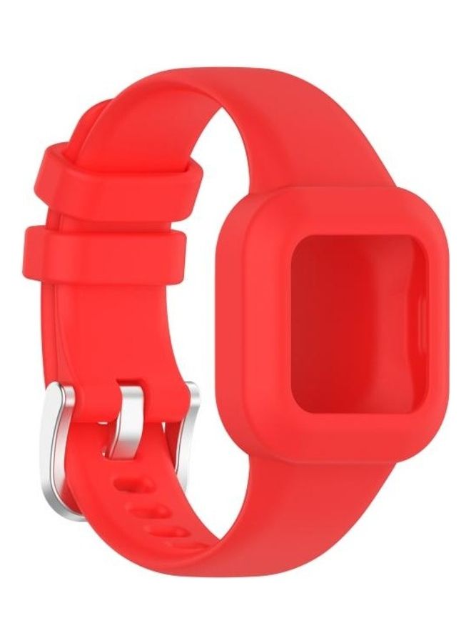 BGM Silicon Replacement Watchband For Garmin Vivofit JR3 Red - Image 1