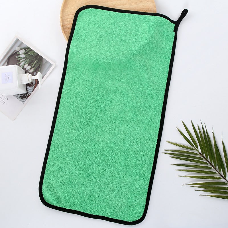 Double-Sided Coral Velvet Car Towel Multi-Functional Car Wash Towel Thickened Absorbent Microfiber Towel Cleaning Towel Rag - Image 1
